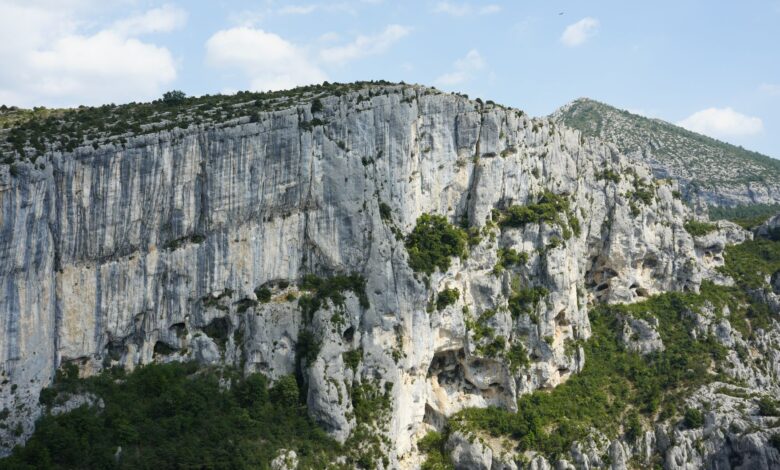 Dramatic basalt cliffs and deep gorges of a high-altitude mountain escarpment in Africa
