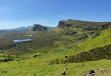 Wide highland plateau under open sky in Lesotho's Maluti Mountains