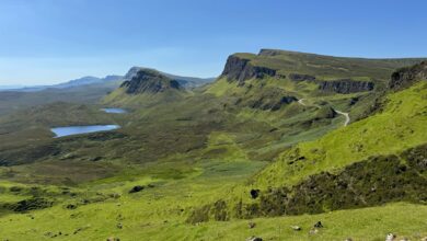 Wide highland plateau under open sky in Lesotho's Maluti Mountains