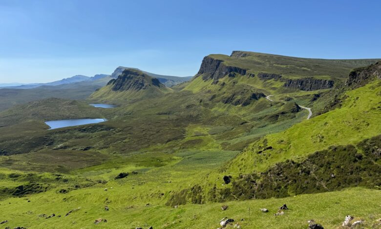 Wide highland plateau under open sky in Lesotho's Maluti Mountains
