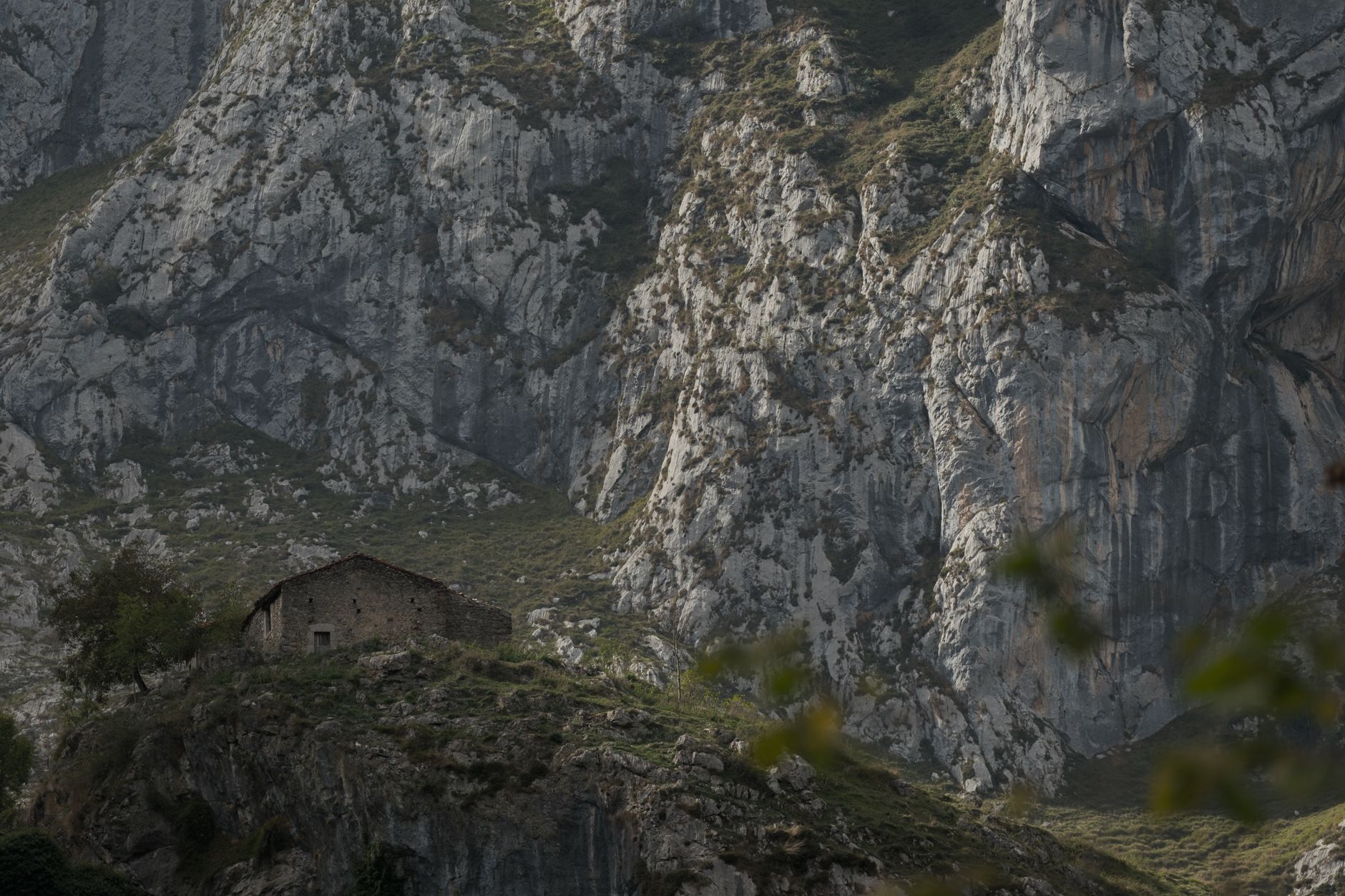 Family-run mountain guesthouse with stone walls and views of a forested valley